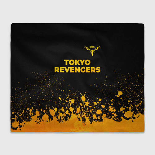 Плед Tokyo Revengers - gold gradient: символ сверху / 3D-Велсофт – фото 1