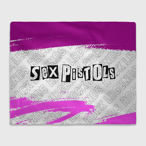 Плед Sex Pistols rock legends: надпись и символ / 3D-Велсофт – фото 1