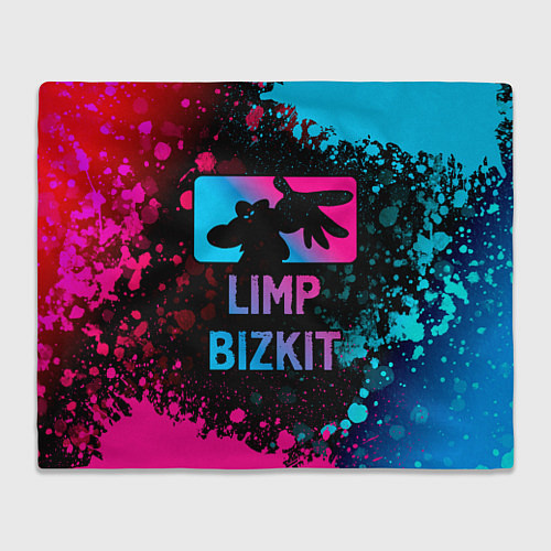 Плед Limp Bizkit - neon gradient / 3D-Велсофт – фото 1