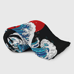 Плед флисовый Japan sea, цвет: 3D-велсофт — фото 2