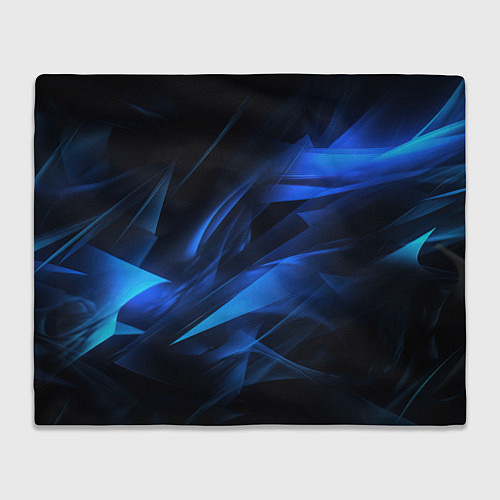 Плед Black blue texture / 3D-Велсофт – фото 1