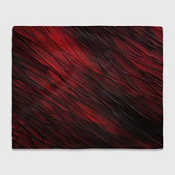 Плед Black red texture