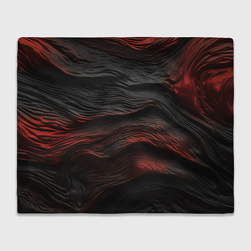 Плед Black red texture / 3D-Велсофт – фото 1