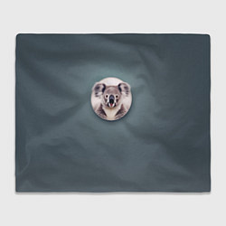 Плед флисовый Забавная коала, цвет: 3D-велсофт