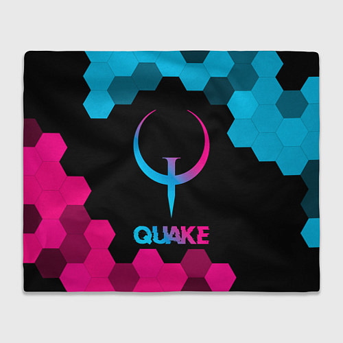 Плед Quake - neon gradient / 3D-Велсофт – фото 1