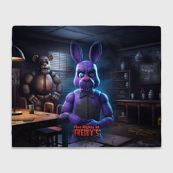 Плед флисовый Five Nights at Freddys Bonnie, цвет: 3D-велсофт