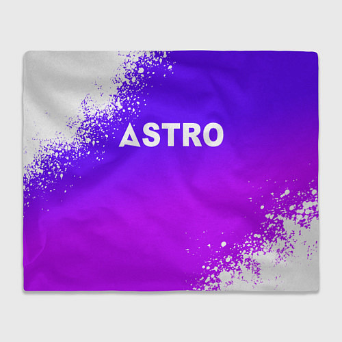 Плед Astro neon background / 3D-Велсофт – фото 1