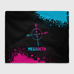 Плед Megadeth - neon gradient