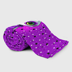 Плед флисовый Alien - purple color, цвет: 3D-велсофт — фото 2