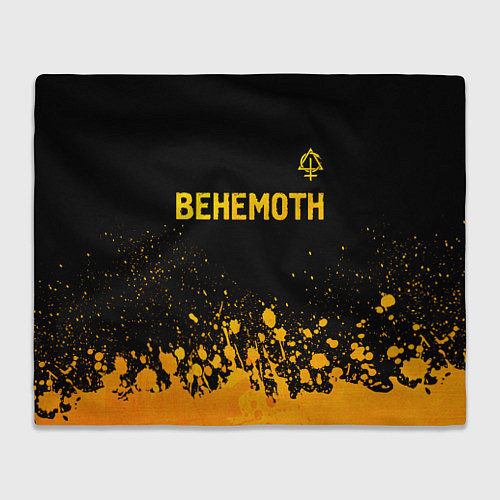 Плед Behemoth - gold gradient: символ сверху / 3D-Велсофт – фото 1