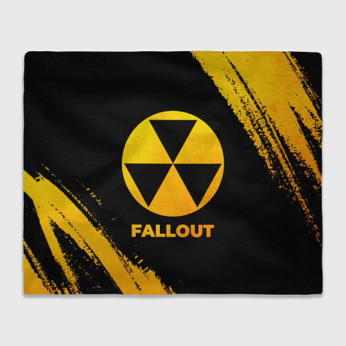 Плед Fallout - gold gradient / 3D-Велсофт – фото 1