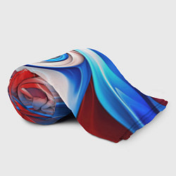 Плед флисовый Волны в цвете флага РФ, цвет: 3D-велсофт — фото 2