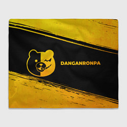 Плед Danganronpa - gold gradient: надпись и символ