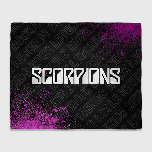 Плед Scorpions rock legends: надпись и символ / 3D-Велсофт – фото 1