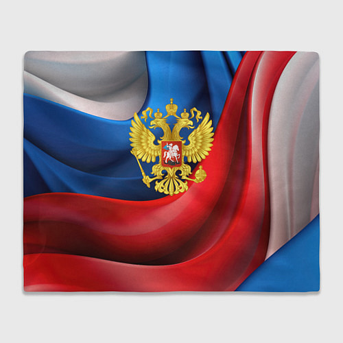 Плед Золотой герб России / 3D-Велсофт – фото 1