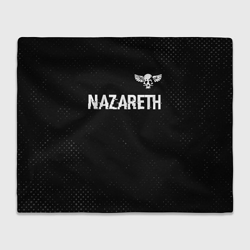 Плед Nazareth glitch на темном фоне: символ сверху / 3D-Велсофт – фото 1