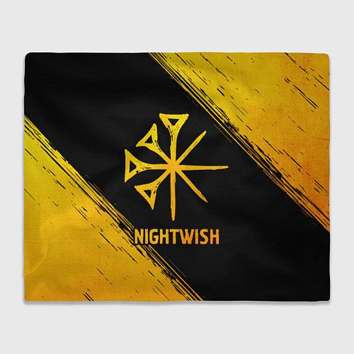 Плед Nightwish - gold gradient / 3D-Велсофт – фото 1