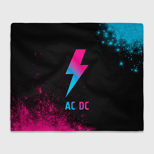 Плед AC DC - neon gradient / 3D-Велсофт – фото 1