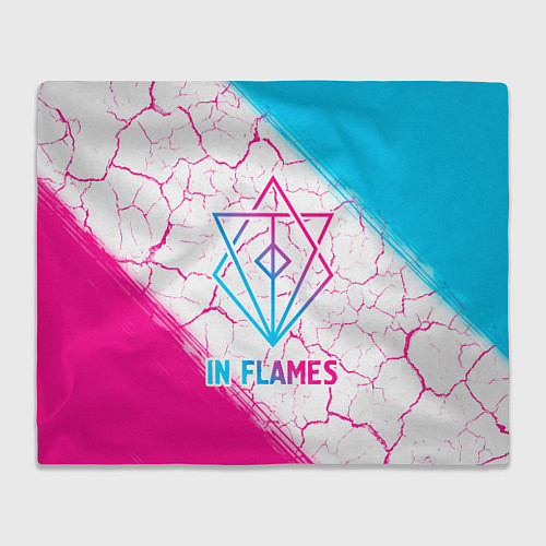 Плед In Flames neon gradient style / 3D-Велсофт – фото 1