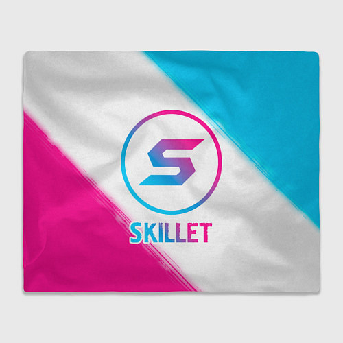 Плед Skillet neon gradient style / 3D-Велсофт – фото 1