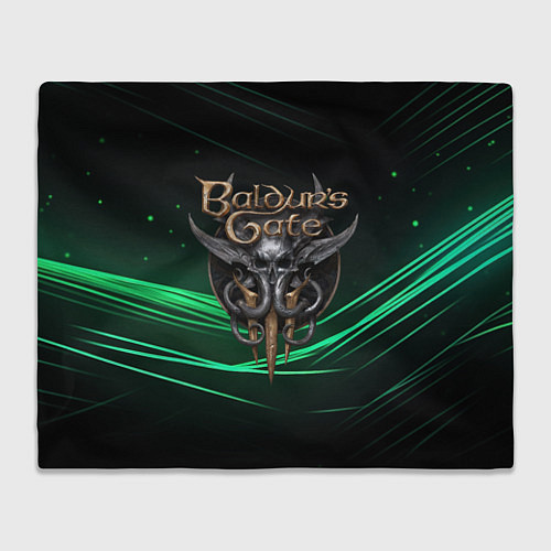 Плед Baldurs Gate 3 dark green / 3D-Велсофт – фото 1