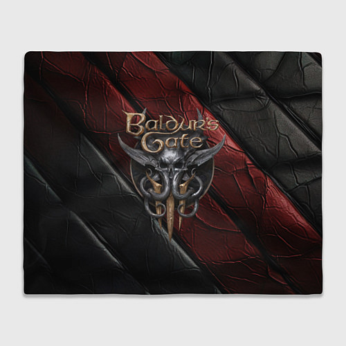 Плед Baldurs Gate 3 logo dark / 3D-Велсофт – фото 1
