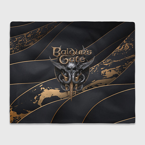 Плед Baldurs Gate 3 logo dark logo / 3D-Велсофт – фото 1