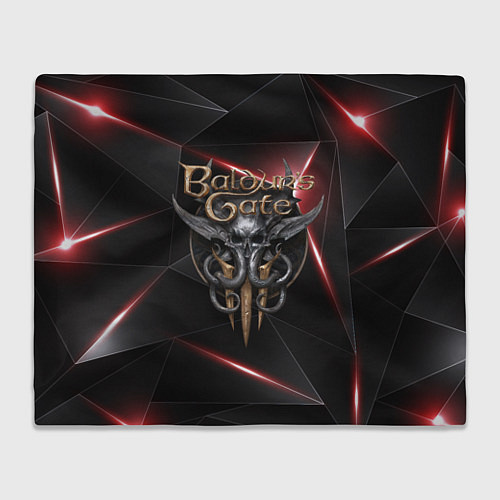 Плед Baldurs Gate 3 logo black red / 3D-Велсофт – фото 1