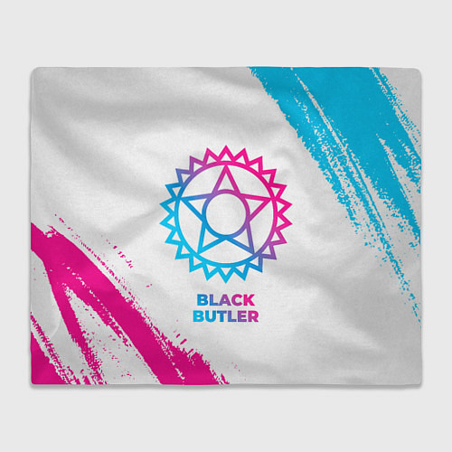 Плед Black Butler neon gradient style / 3D-Велсофт – фото 1