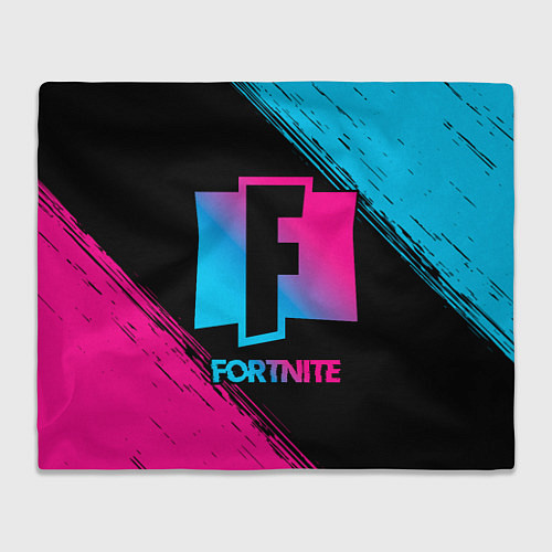 Плед Fortnite - neon gradient / 3D-Велсофт – фото 1