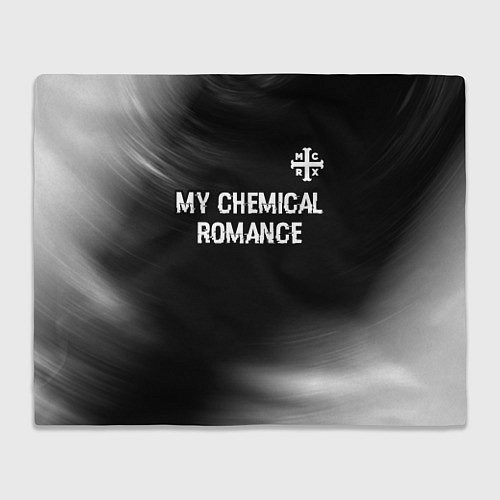 Плед My Chemical Romance glitch на темном фоне: символ / 3D-Велсофт – фото 1