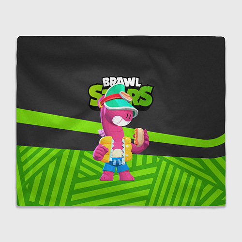 Плед Doug Brawl stars green black / 3D-Велсофт – фото 1