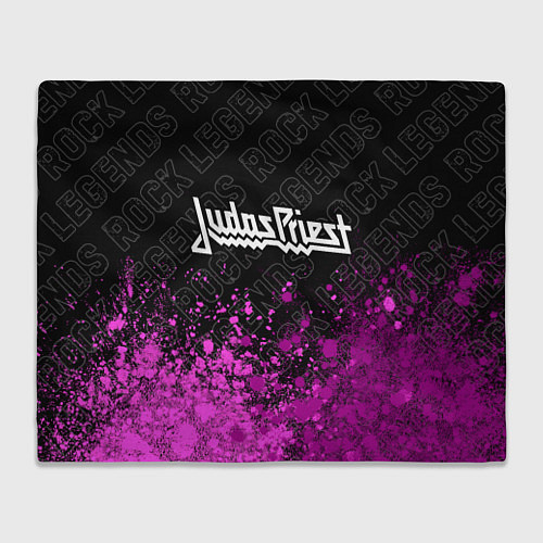 Плед Judas Priest rock legends: символ сверху / 3D-Велсофт – фото 1