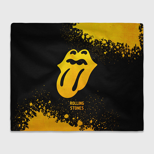 Плед Rolling Stones - gold gradient / 3D-Велсофт – фото 1