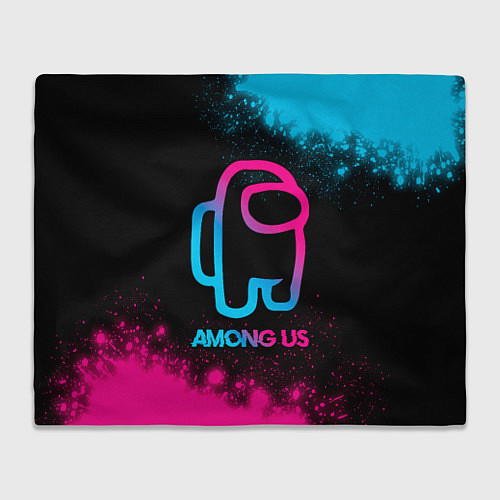 Плед Among Us - neon gradient / 3D-Велсофт – фото 1