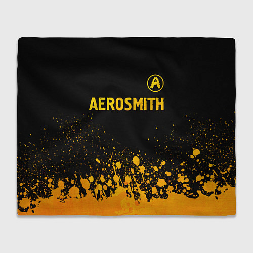 Плед Aerosmith - gold gradient: символ сверху / 3D-Велсофт – фото 1