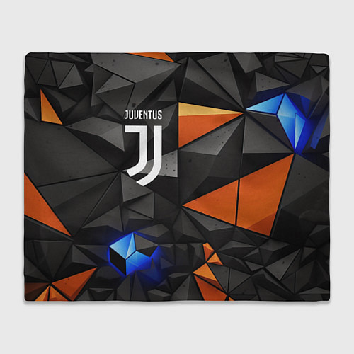 Плед Juventus orange black style / 3D-Велсофт – фото 1