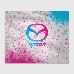 Плед Mazda neon gradient style