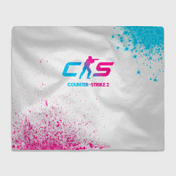 Плед Counter-Strike 2 neon gradient style