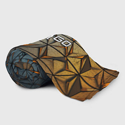 Плед флисовый CSGO объемные плиты, цвет: 3D-велсофт — фото 2