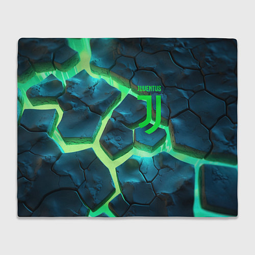 Плед Ювентус разлом зеленых плит / 3D-Велсофт – фото 1
