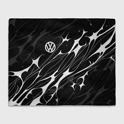 Плед флисовый Volkswagen - острые линии, цвет: 3D-велсофт