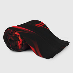 Плед флисовый Juventus black red logo, цвет: 3D-велсофт — фото 2