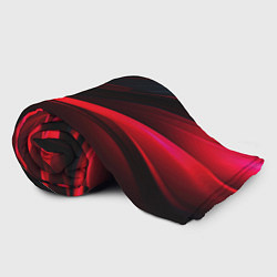 Плед флисовый Red lighting black background, цвет: 3D-велсофт — фото 2