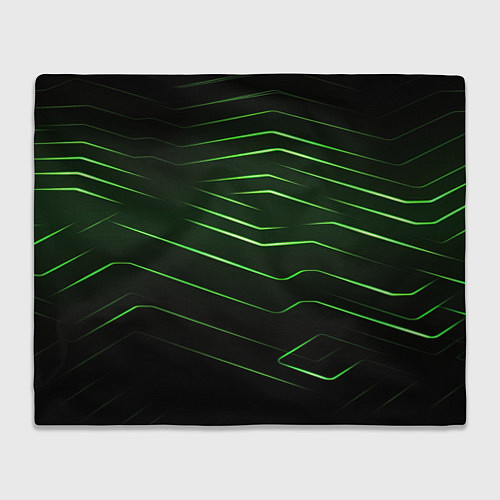 Плед Green abstract dark background / 3D-Велсофт – фото 1