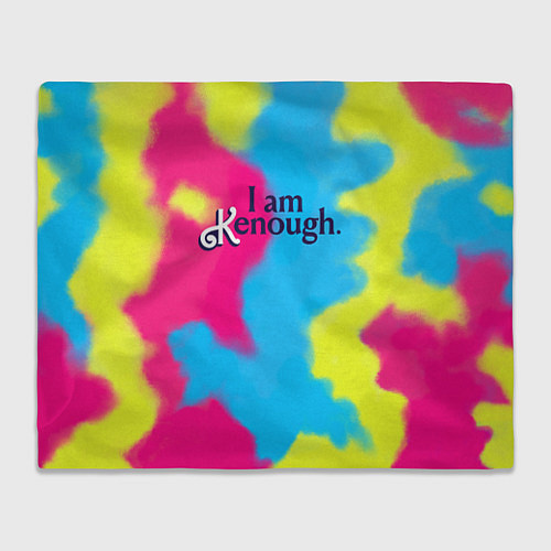 Плед I Am Kenough Tie-Dye / 3D-Велсофт – фото 1