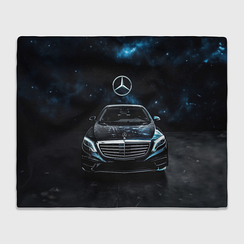 Плед Mercedes Benz space background / 3D-Велсофт – фото 1