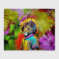 Плед Funny lion cub - pop art