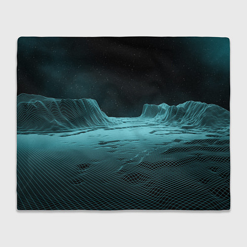 Плед Space landscape - vaporwave / 3D-Велсофт – фото 1