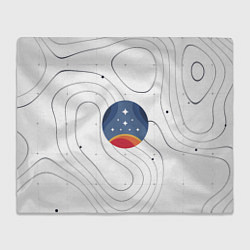 Плед флисовый Эмблема созвездия, цвет: 3D-велсофт